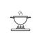 cookery, food preparing, frying icon. Element of kitchen utensils icon for mobile concept and web apps. Detailed cookery, food