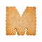 Cookie alphabet symbol - M