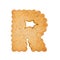 Cookie alphabet symbol - R