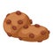 Cookie biscuit isolated