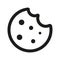 Cookie concept line icon. Linear Cookie concept outline symbol design. vector illustration