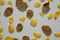 Cookie crisp and wheaties cereal on white background