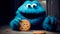 Cookie Cuddles: Blue Fluffy Monster\\\'s Sweet Surprise