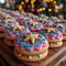 Cookie decorating bliss Colorful, festive cookies and joyful holiday baking