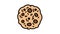 cookie oatmeal color icon animation