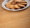 Cookie plate on table