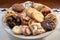cookie sampler plate, featuring assorted flavors and shapes of cookies