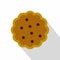Cookies icon, flat style