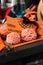 Cookies with marzipan brains for Halloween