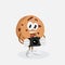 Cookies Mascot and background with camera pose