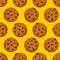 Cookies seamless pattern. pastry background. Food ornament. Sweet biscuits texture