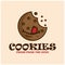 Cookies snack biscuit design logo vector