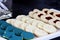 Cookies on a tray at an afternoon party