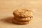 cookies on a wooden table