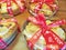 Cookies wrapped in red ribbon As a gift Christmas and New Year.