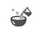 Cooking add water icon. Bowl sign. Food preparation. Vector