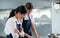 Cooking apprentices prepare meals and ingredients before the chef arrives to instruct