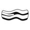 Cooking bacon icon simple vector. Meat crispy