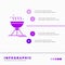 Cooking bbq, camping, food, grill Infographics Template for Website and Presentation. GLyph Purple icon infographic style vector