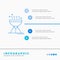 Cooking bbq, camping, food, grill Infographics Template for Website and Presentation. Line Blue icon infographic style vector