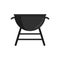 Cooking brazier icon flat isolated vector