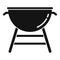 Cooking brazier icon, simple style