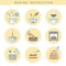Cooking cake. Preparing food stages steps of cooking baked ingredients delicious cuisine tasty products recent vector