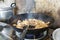 Cooking chicken, Stir fried chicken ginger.