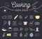 Cooking colour icon set infographic design.
