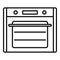 Cooking convection oven icon outline vector. Gas kitchen stove