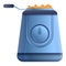 Cooking deep fryer icon, cartoon style