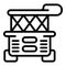 Cooking deep fryer icon, outline style