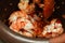 Cooking, Fresh shrimp chili dip as Nam Prik Kung Sod in Thai