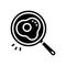 cooking frying egg glyph icon vector illustration