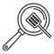 Cooking frying pan icon, outline style