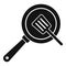 Cooking frying pan icon, simple style