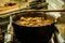 Cooking goulash outdoors