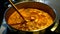 Cooking a goulash soup