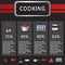 cooking infographic. Vector illustration decorative design