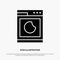 Cooking, Machine, Wash, Clean solid Glyph Icon vector