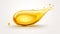 Cooking Oil, Honey drop with air bubbles isolated. generated by AI tool.
