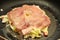 Cooking Okonomiyaki Japanese Cabbage Pancake Recipe.