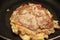 Cooking Okonomiyaki Japanese Cabbage Pancake Recipe.