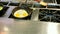 Cooking omelettes and fried eggs. Breakfast buffet in restaurant in hotel