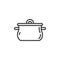 Cooking pan line icon