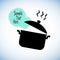 Cooking pan saucepan kitchen food illustration object pot
