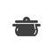 Cooking pan vector icon