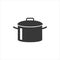 Cooking pot or stockpot stock pot flat vector icon for cooking