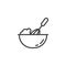 Cooking process line icon