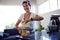 Cooking always puts a smile on my face. Cropped portrait of an attractive young woman cooking homemade pasta at home.